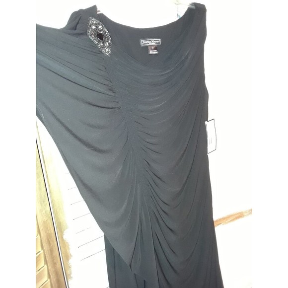 Jessica Howard-Women's Dress-Evening Missy-Sleeveless-Beaded Patch - Picture 5 of 10